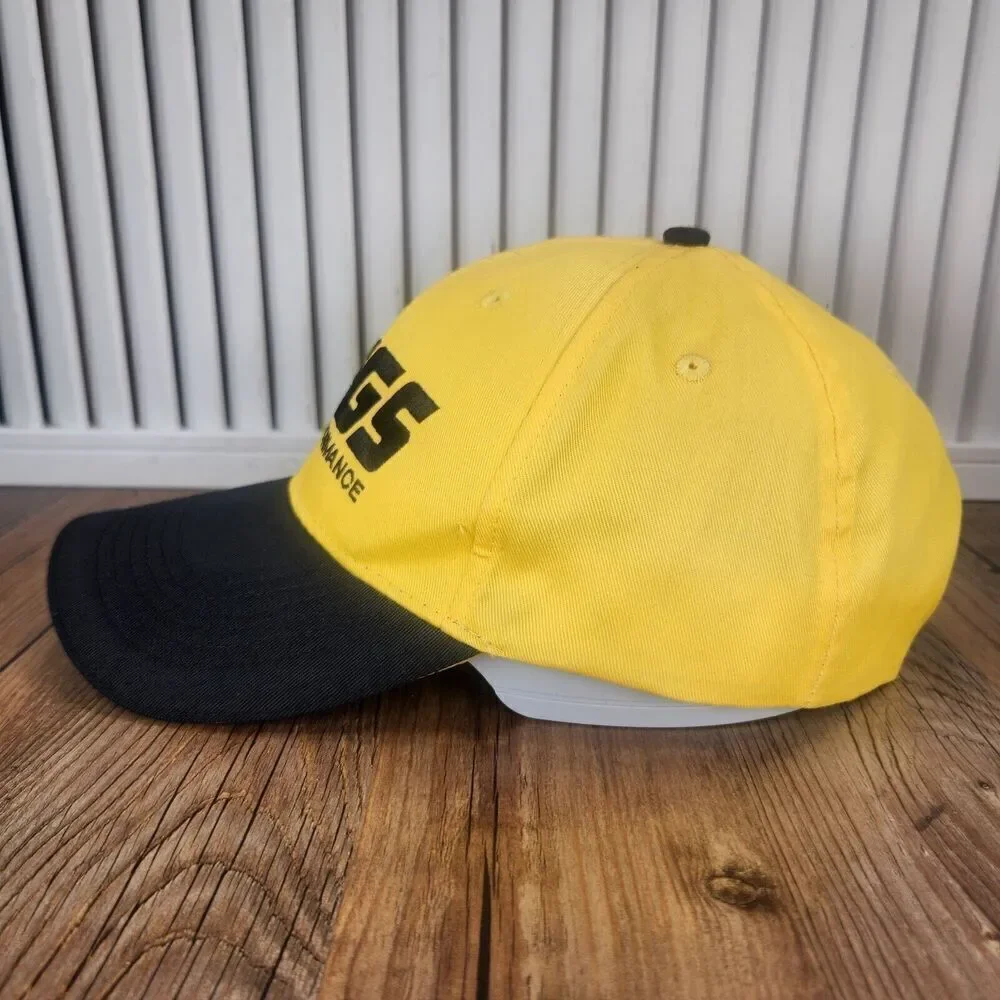 JEGS High Performance Strapback Hat Cap Yellow Black Auto Parts Cars Mechanic